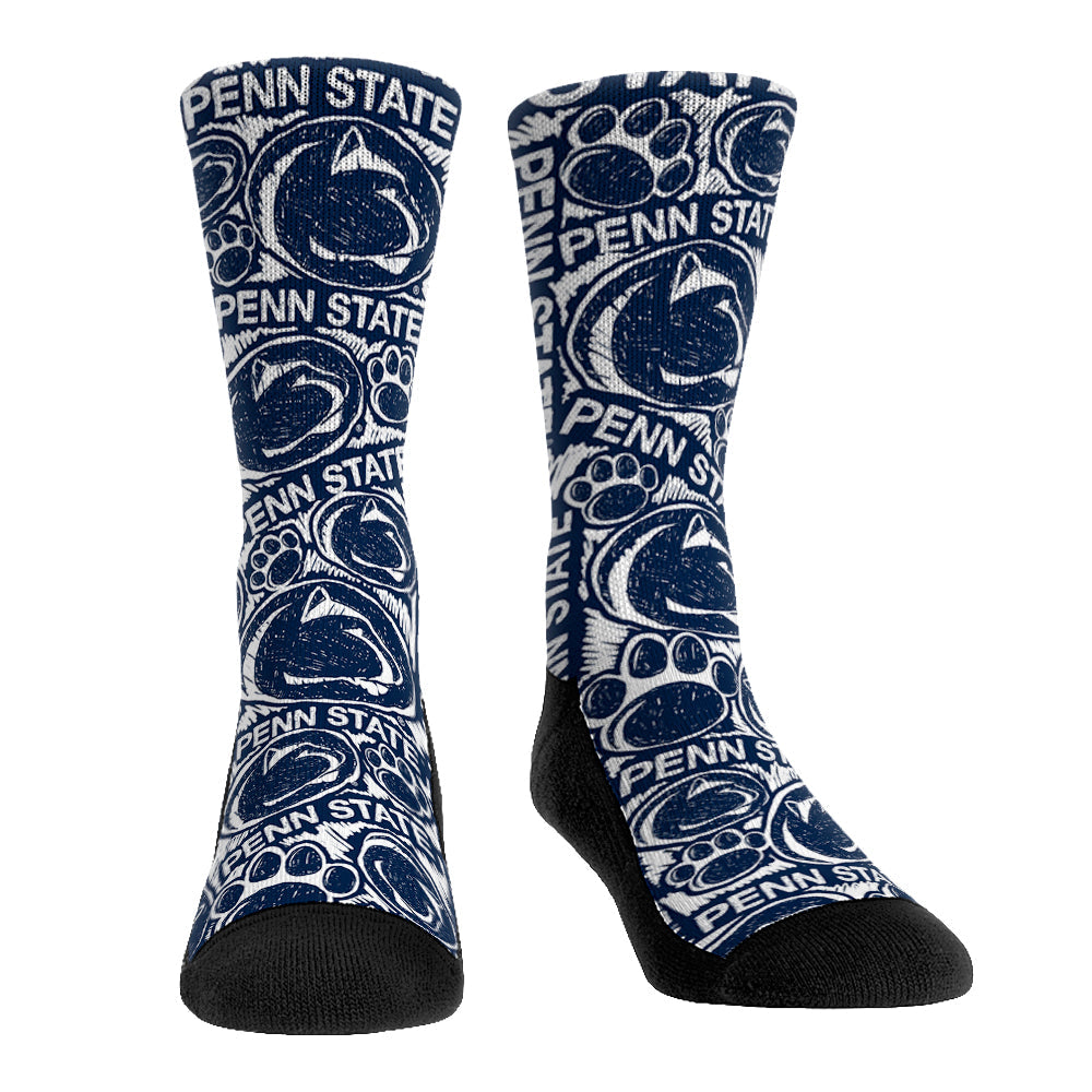 Penn State Nittany Lions - Logo Sketch | Rock 'Em Socks 1