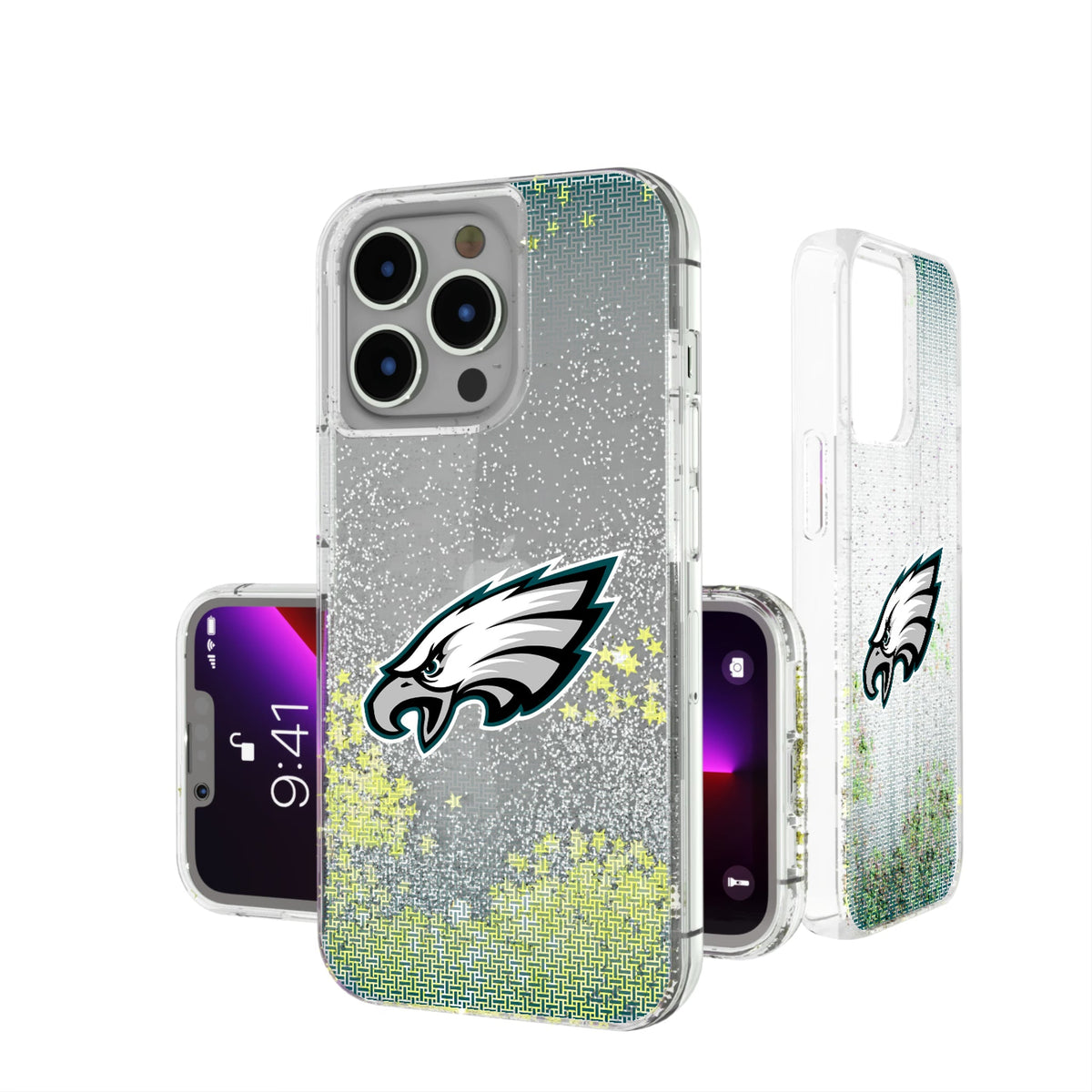 Philadelphia Eagles Linen Glitter Phone Case 12