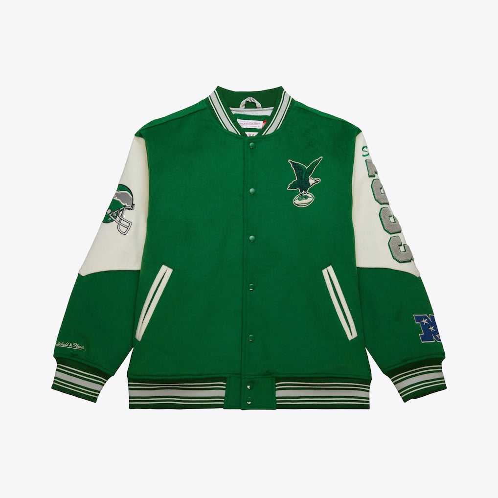 Philadelphia Eagles - NFL Team History Varsity Jacket 1