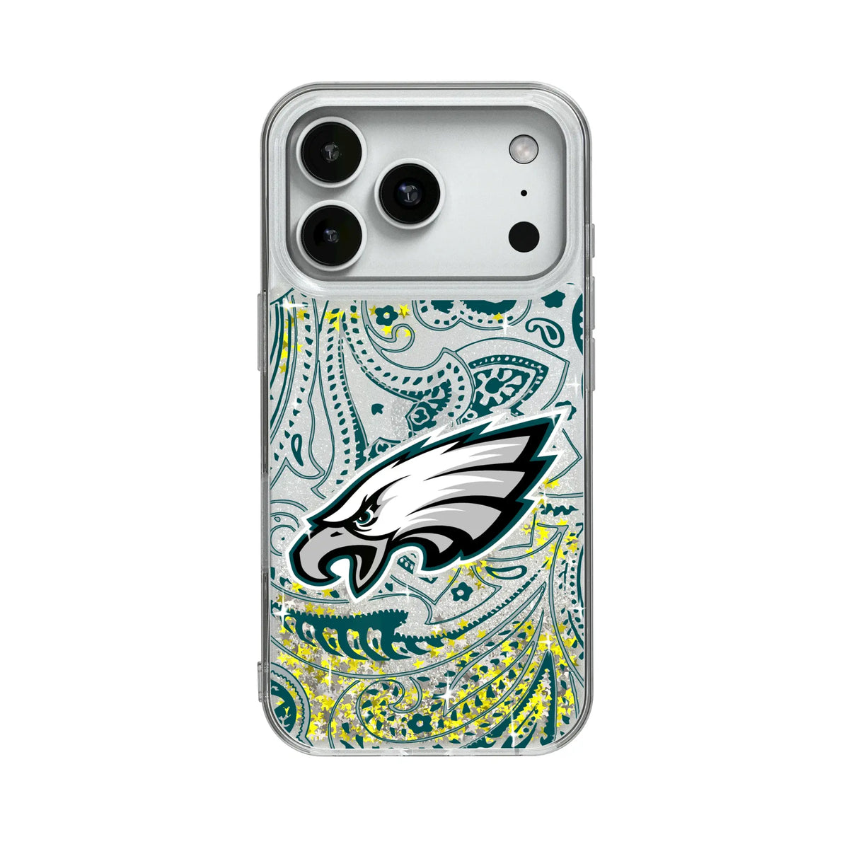 Philadelphia Eagles Paisley Glitter Phone Case 19