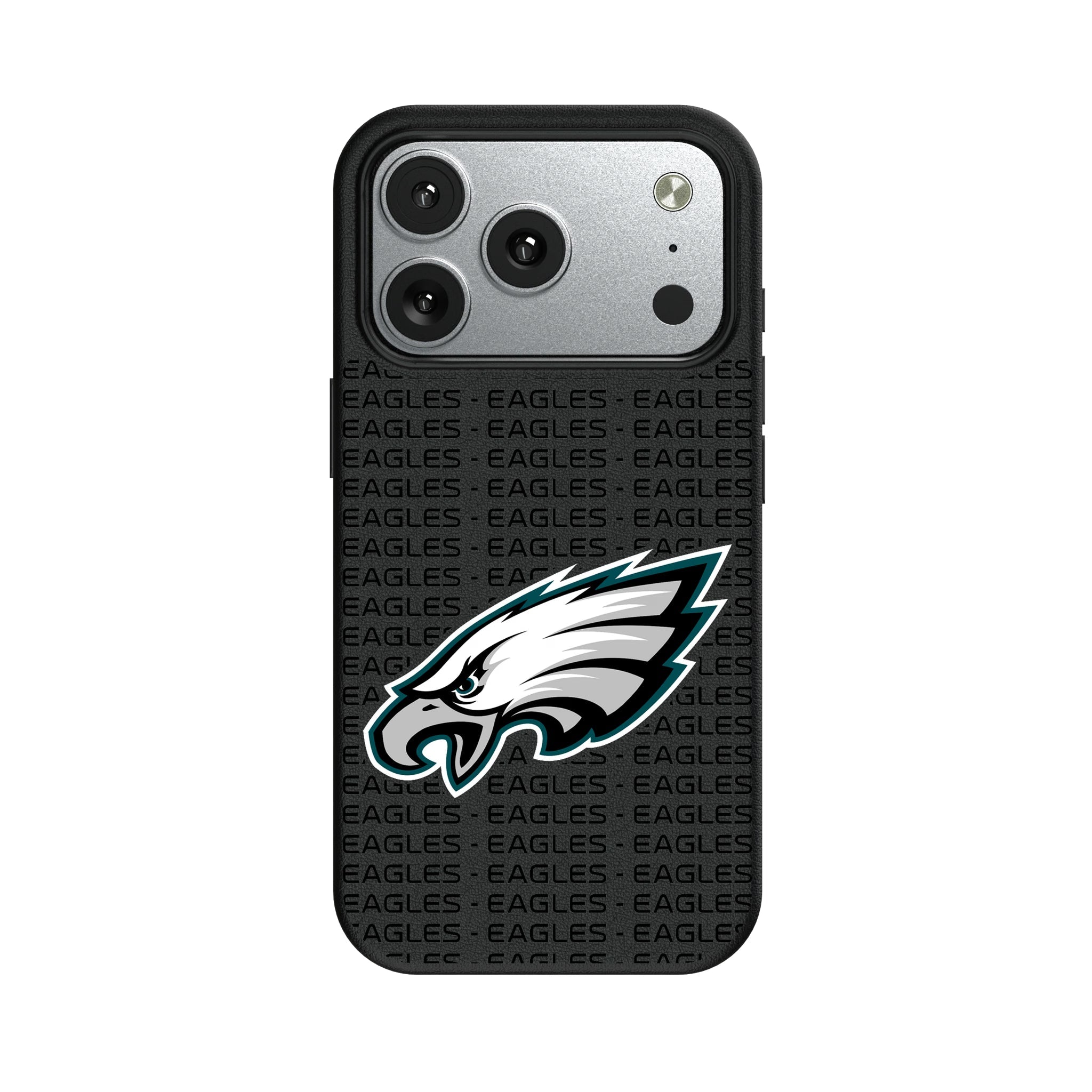 Philadelphia Eagles Text Backdrop MagSafe Compatible Phone Case for Apple iPhone 9