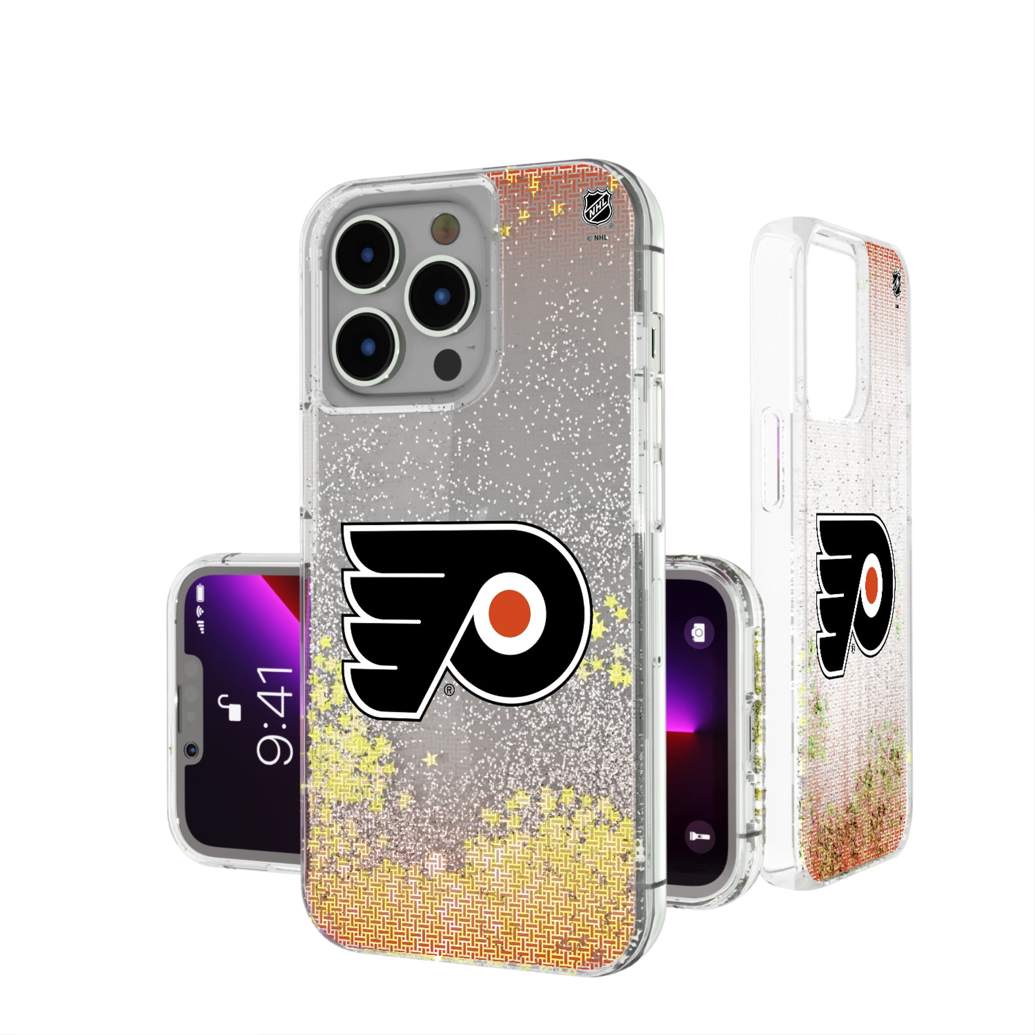 Philadelphia Flyers Linen Glitter Phone Case 16