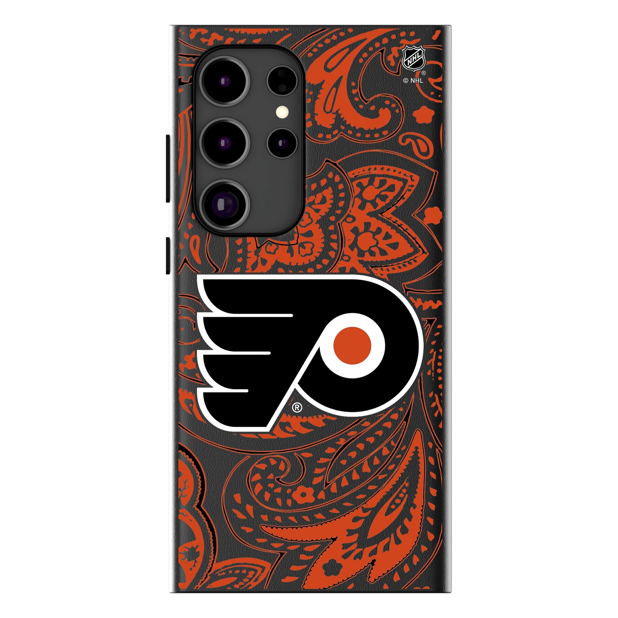 Philadelphia Flyers Paisley MagSafe Compatible Phone Case for Samsung Galaxy 15