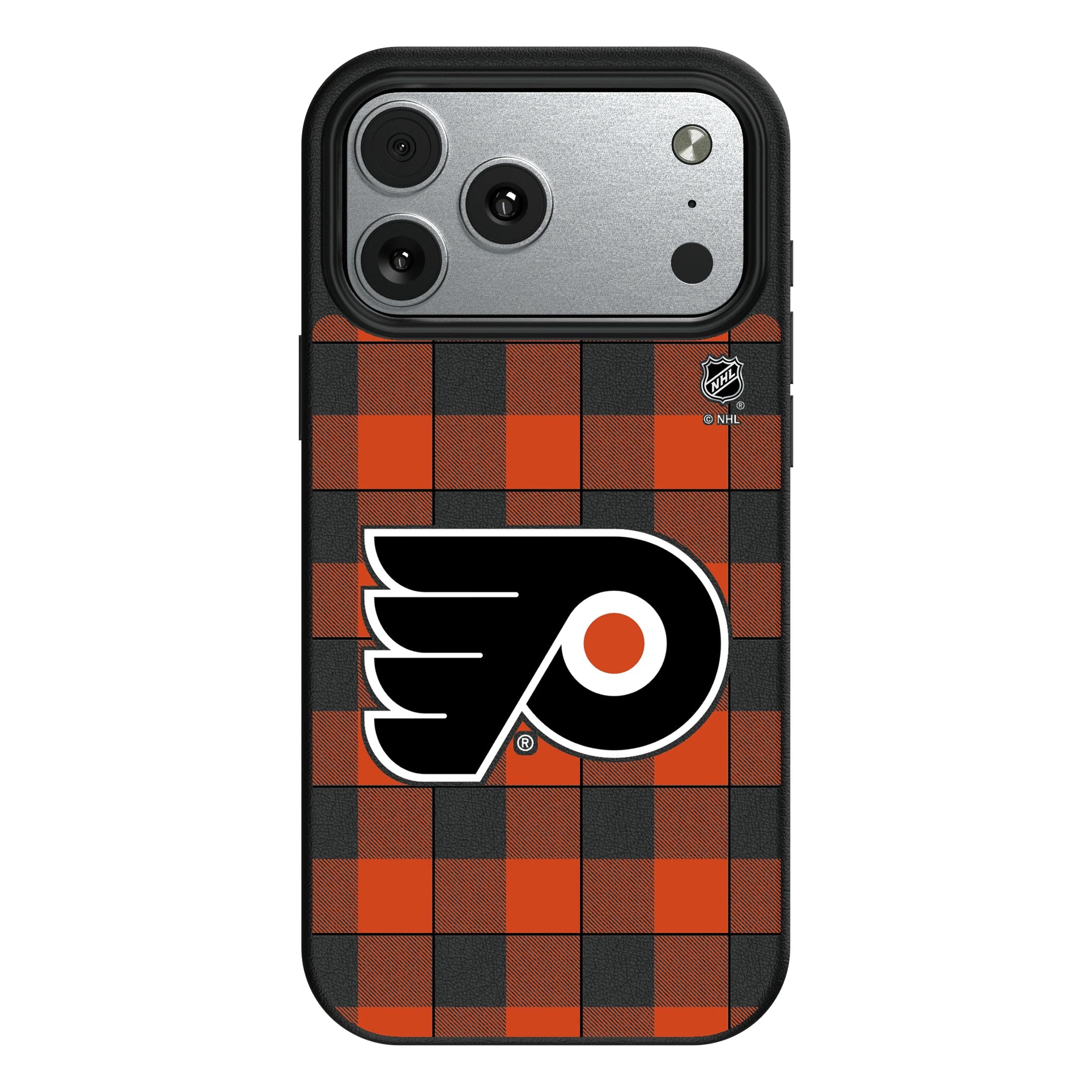 Philadelphia Flyers Plaid MagSafe Compatible Phone Case for Apple iPhone 9