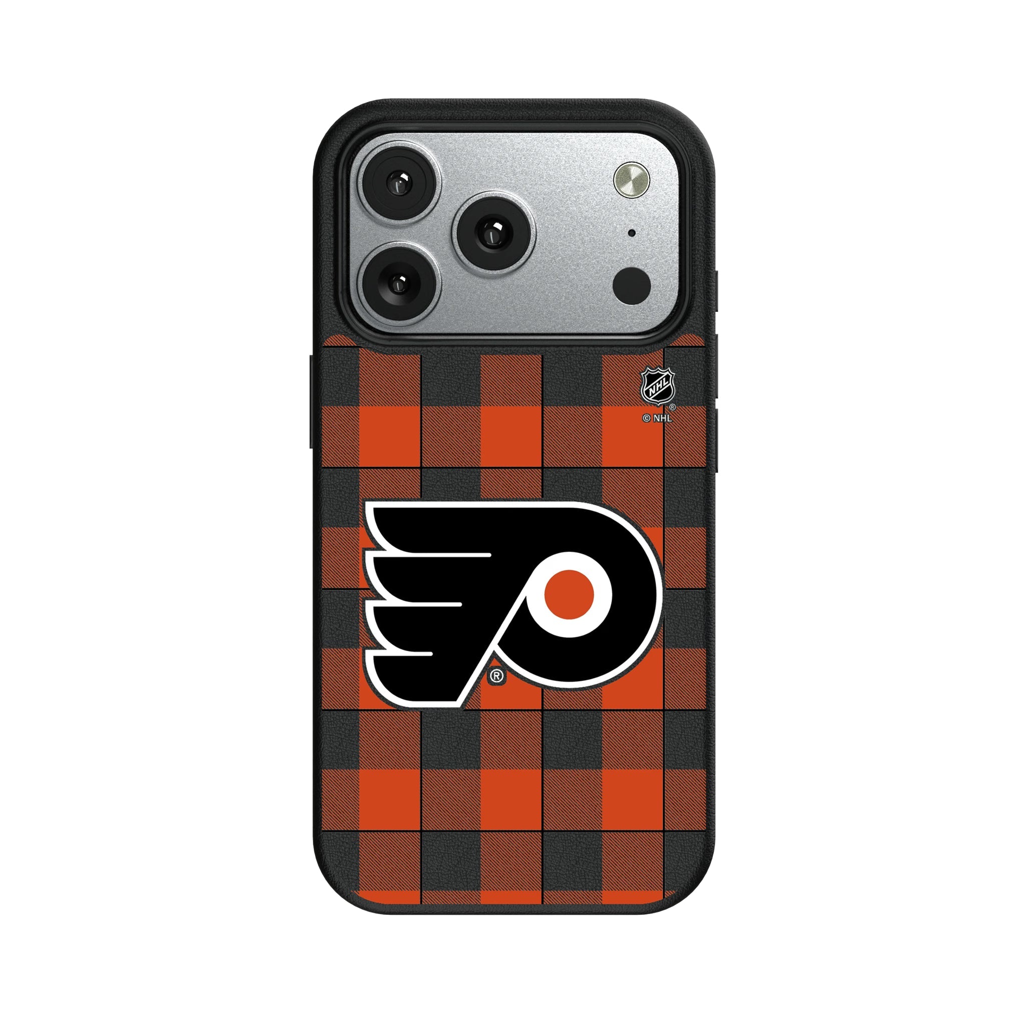 Philadelphia Flyers Plaid MagSafe Compatible Phone Case for Apple iPhone 8