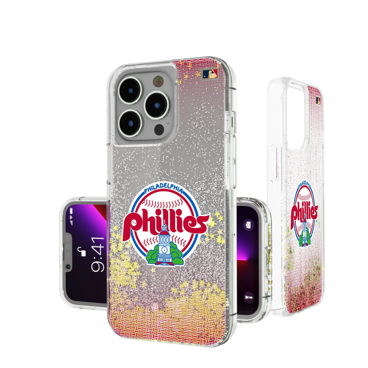 Philadelphia Phillies 1984-1991 - Cooperstown Collection Linen Glitter Phone Case 8