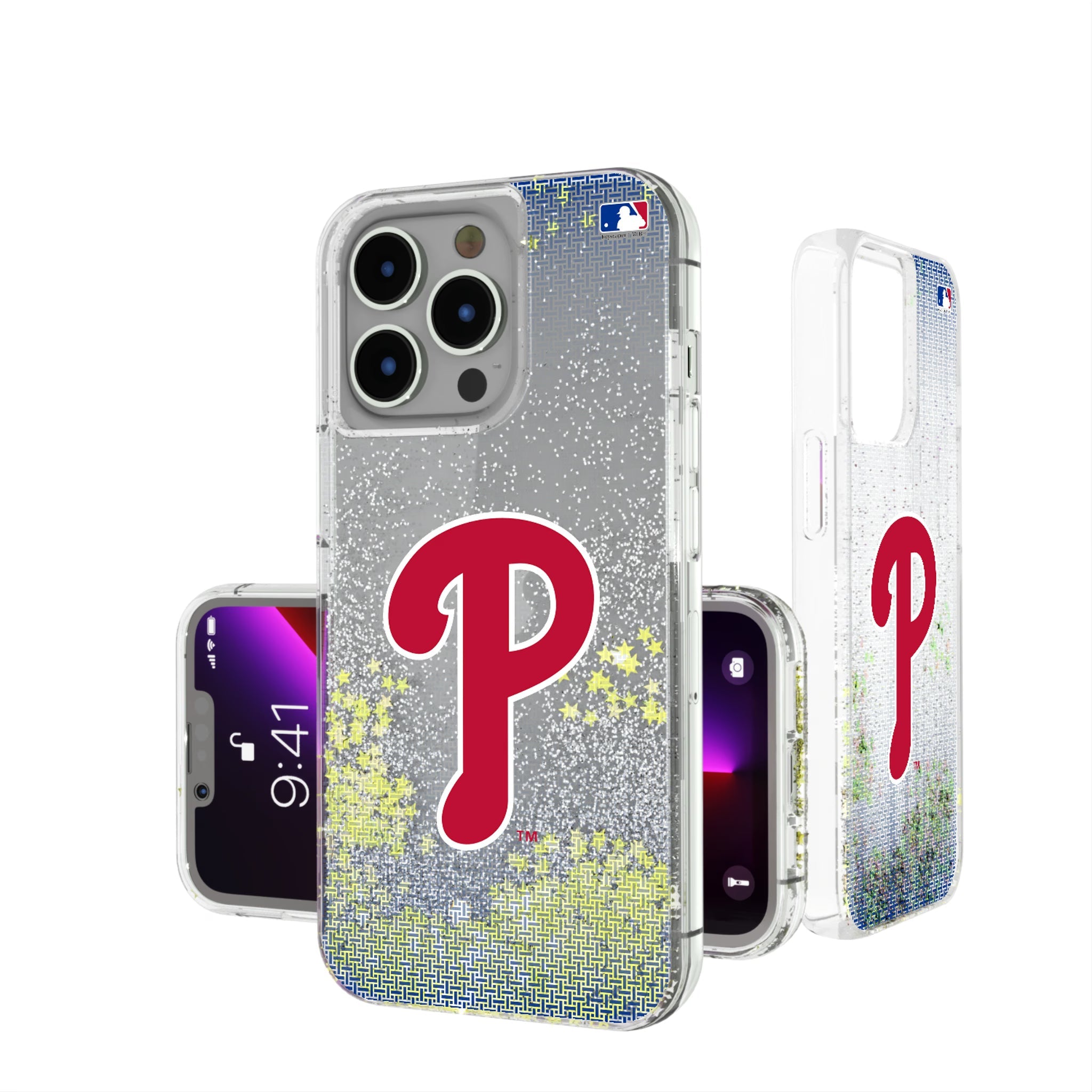 Philadelphia Phillies Linen Glitter Phone Case 10