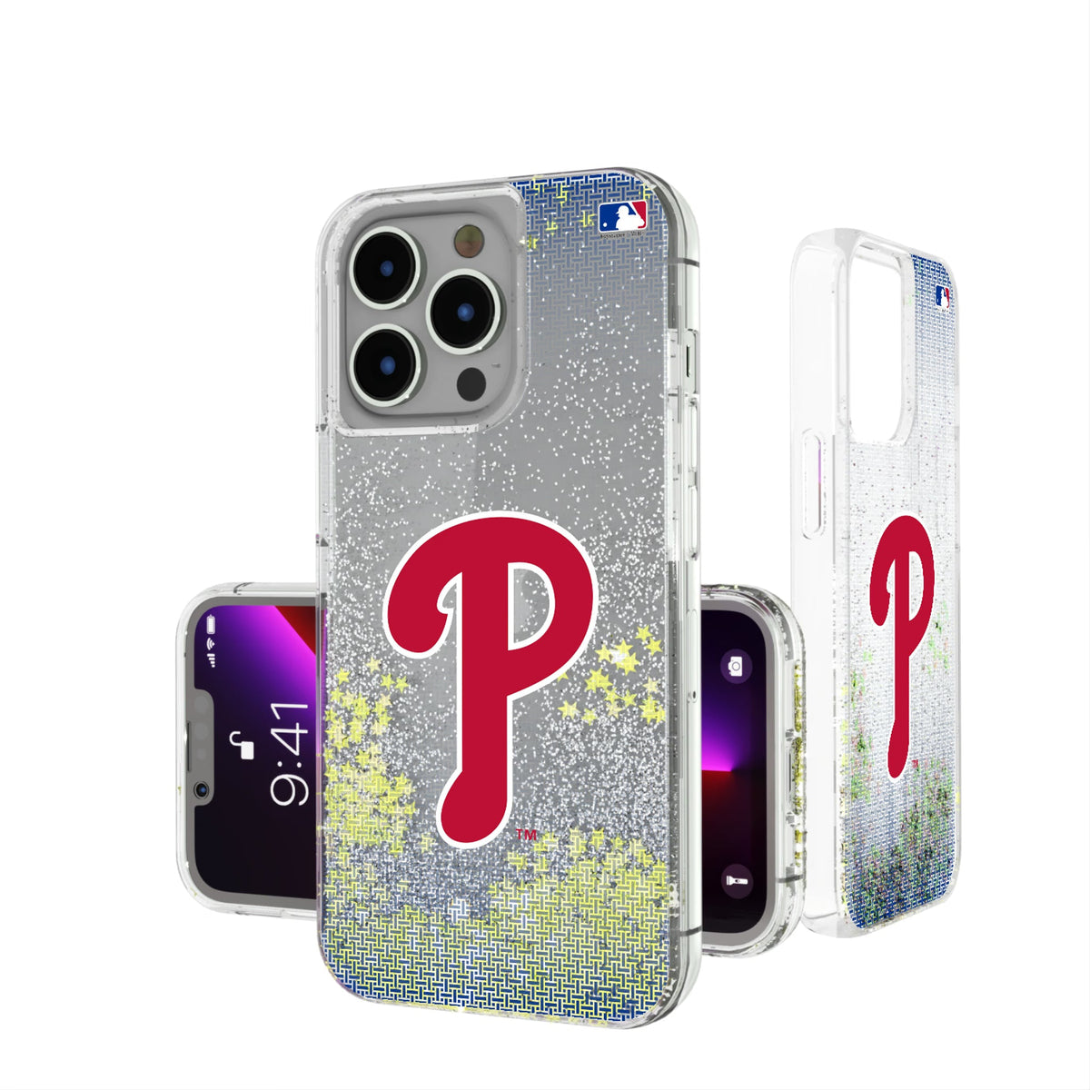 Philadelphia Phillies Linen Glitter Phone Case 8