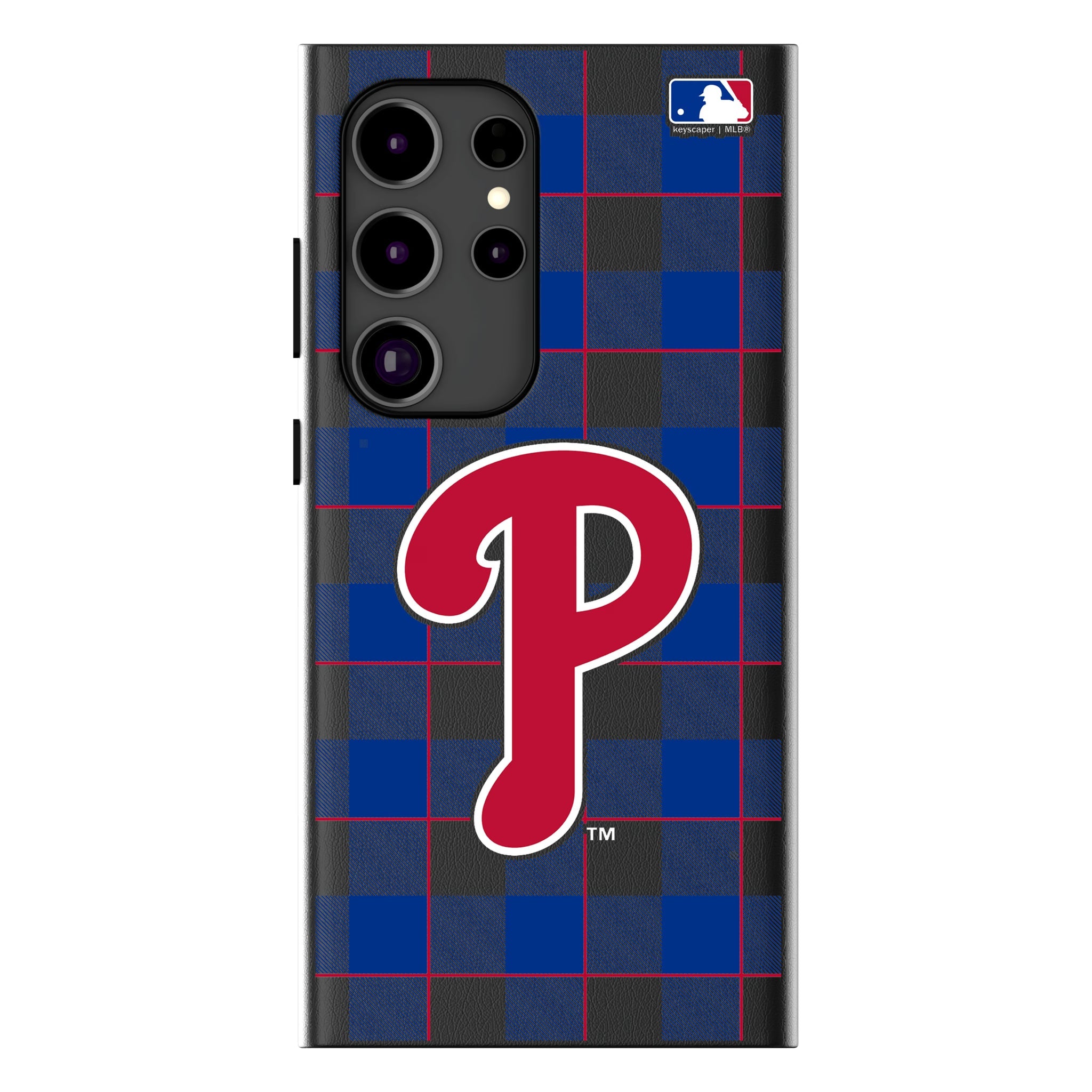 Philadelphia Phillies Plaid MagSafe Compatible Phone Case for Samsung Galaxy 10