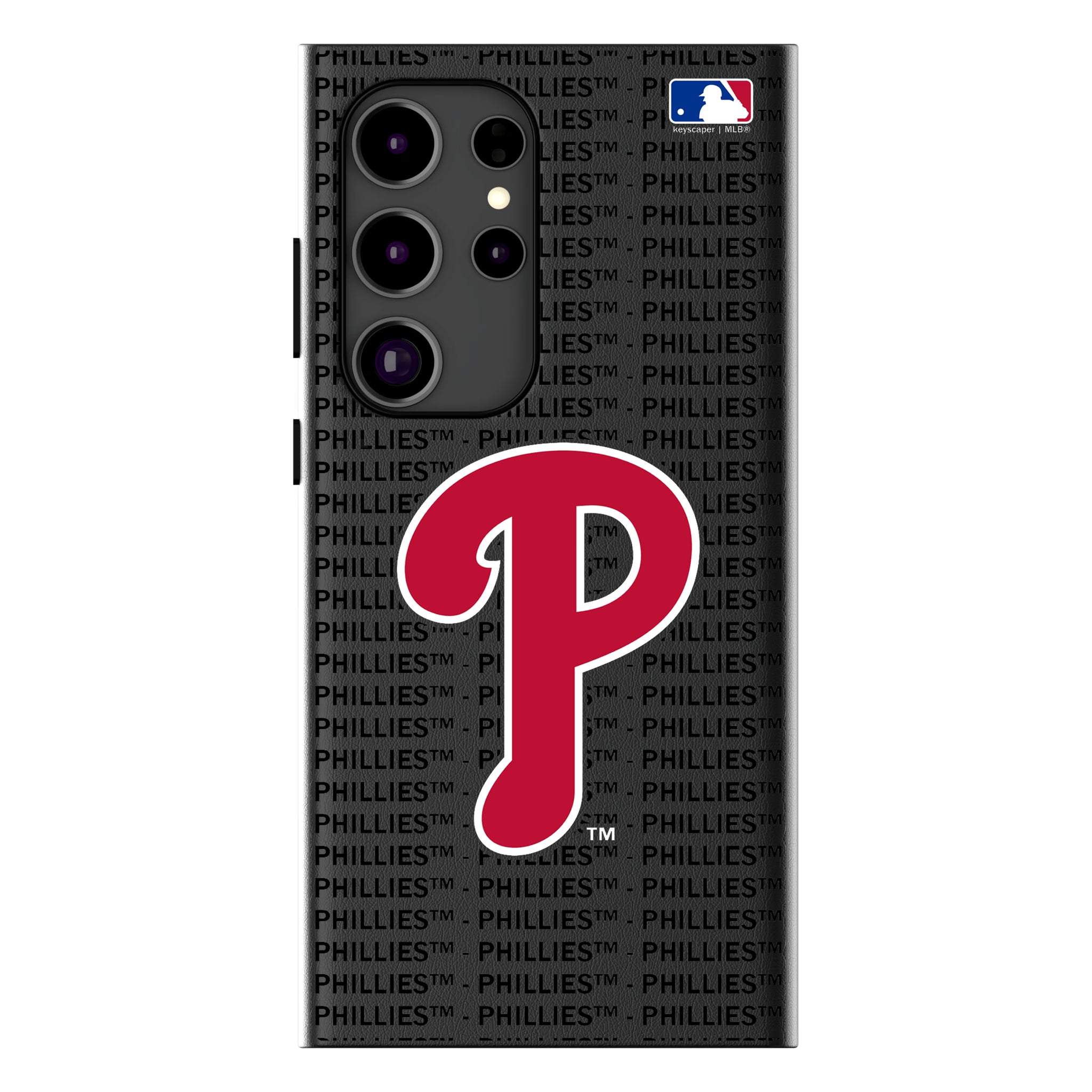 Philadelphia Phillies Text Backdrop MagSafe Compatible Phone Case for Samsung Galaxy 10