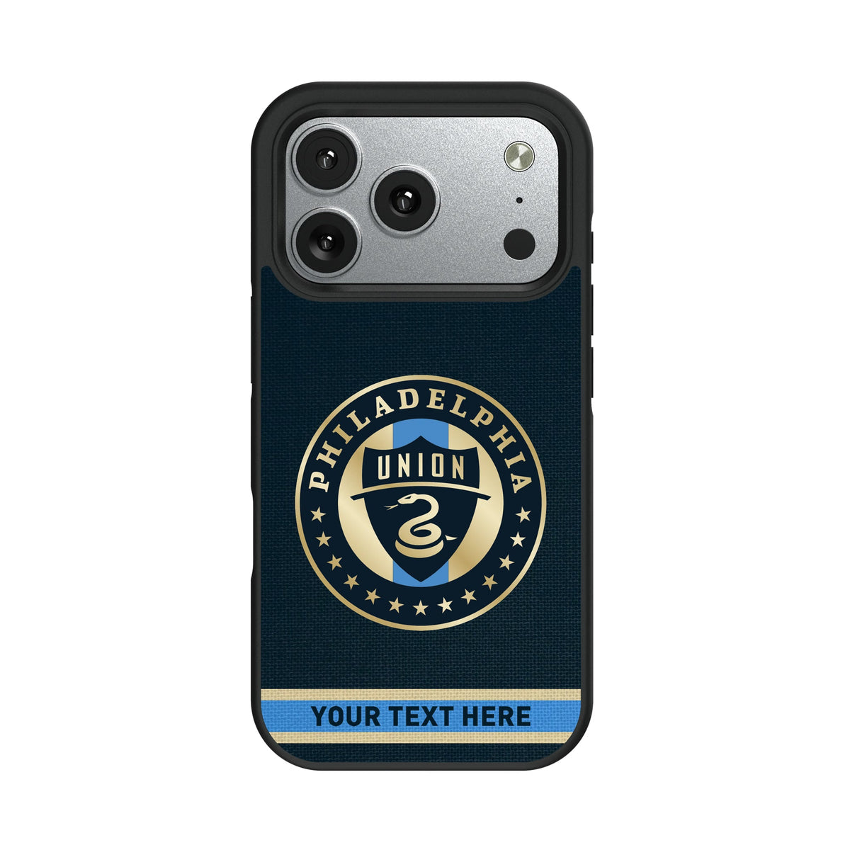 Philadelphia Union Personalized Stripe Bump Phone Case for Apple iPhone 10
