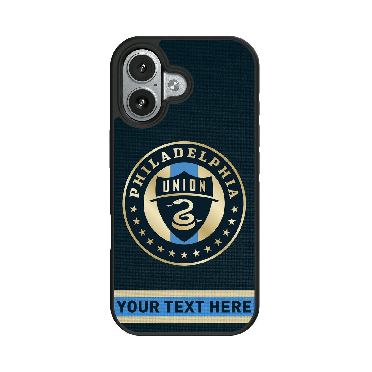 Philadelphia Union Personalized Stripe Bump Phone Case for Apple iPhone 9