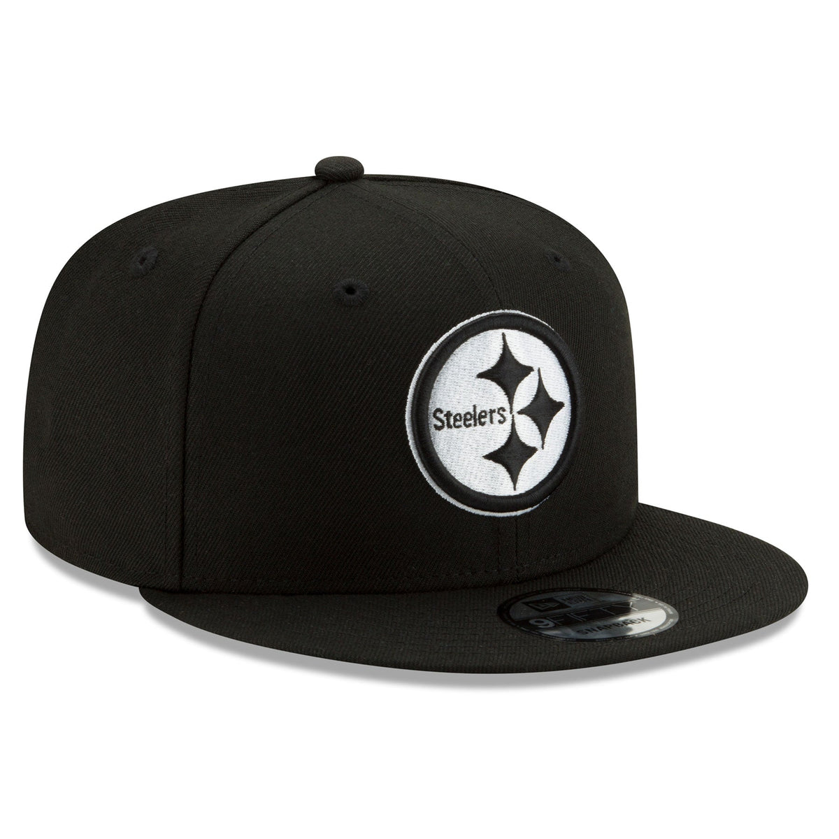 Pittsburgh Steelers - NFL Basic BW 9Fifty Snapback Black Hat, New Era 3