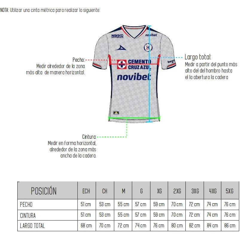 Pirma 2025-26 Cruz Azul Men's Stadium Away Soccer Jersey 7