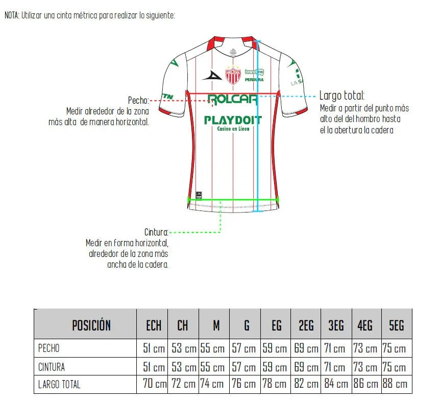 Pirma 2025-26 Necaxa Men's Stadium Home Soccer Jersey 6