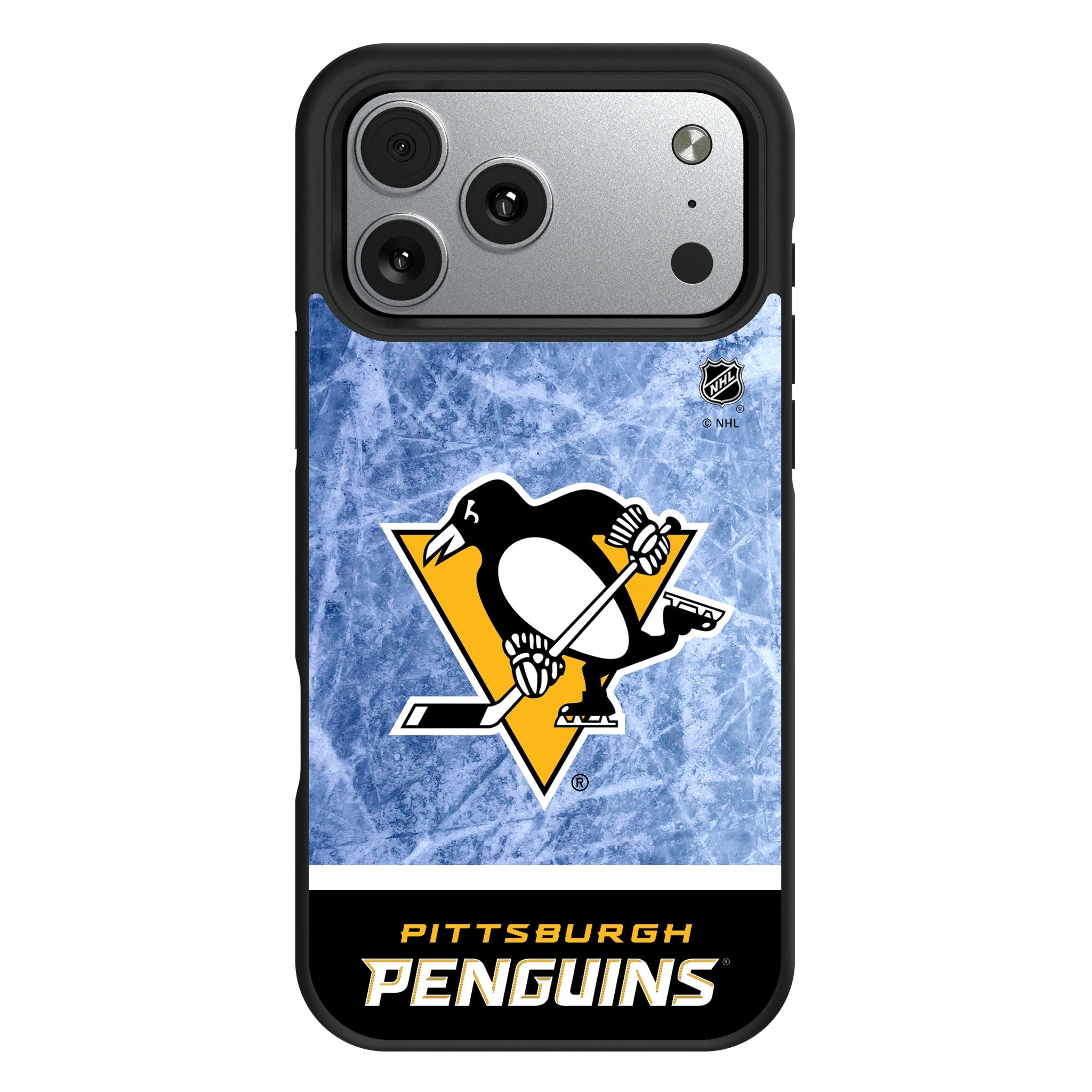 Pittsburgh Penguins Ice Wordmark Bump Phone Case 11