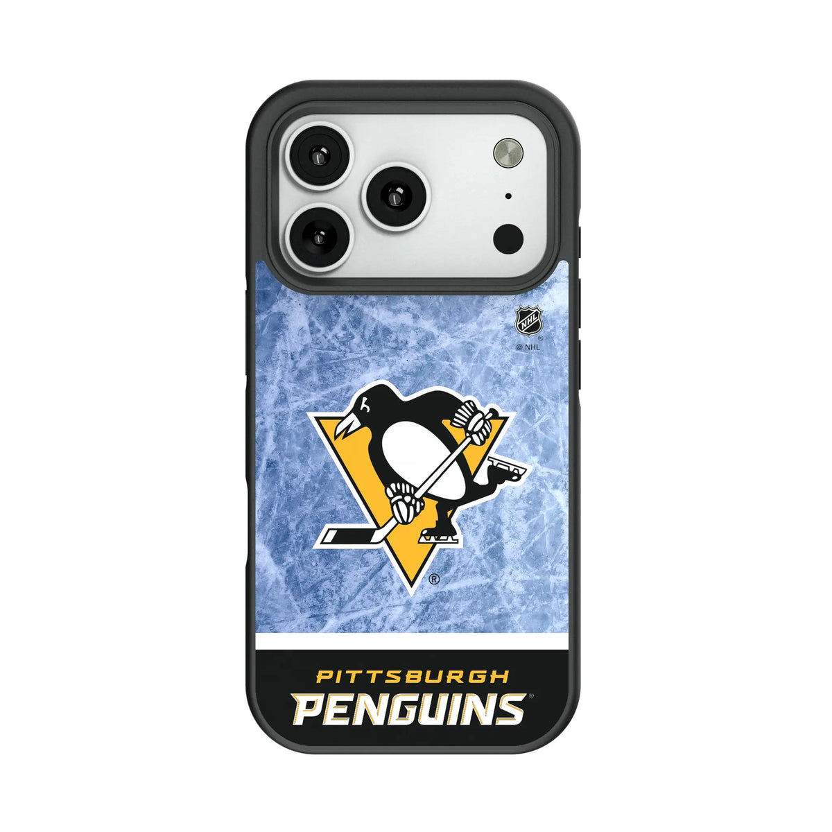 Pittsburgh Penguins Ice Wordmark Bump Phone Case 12