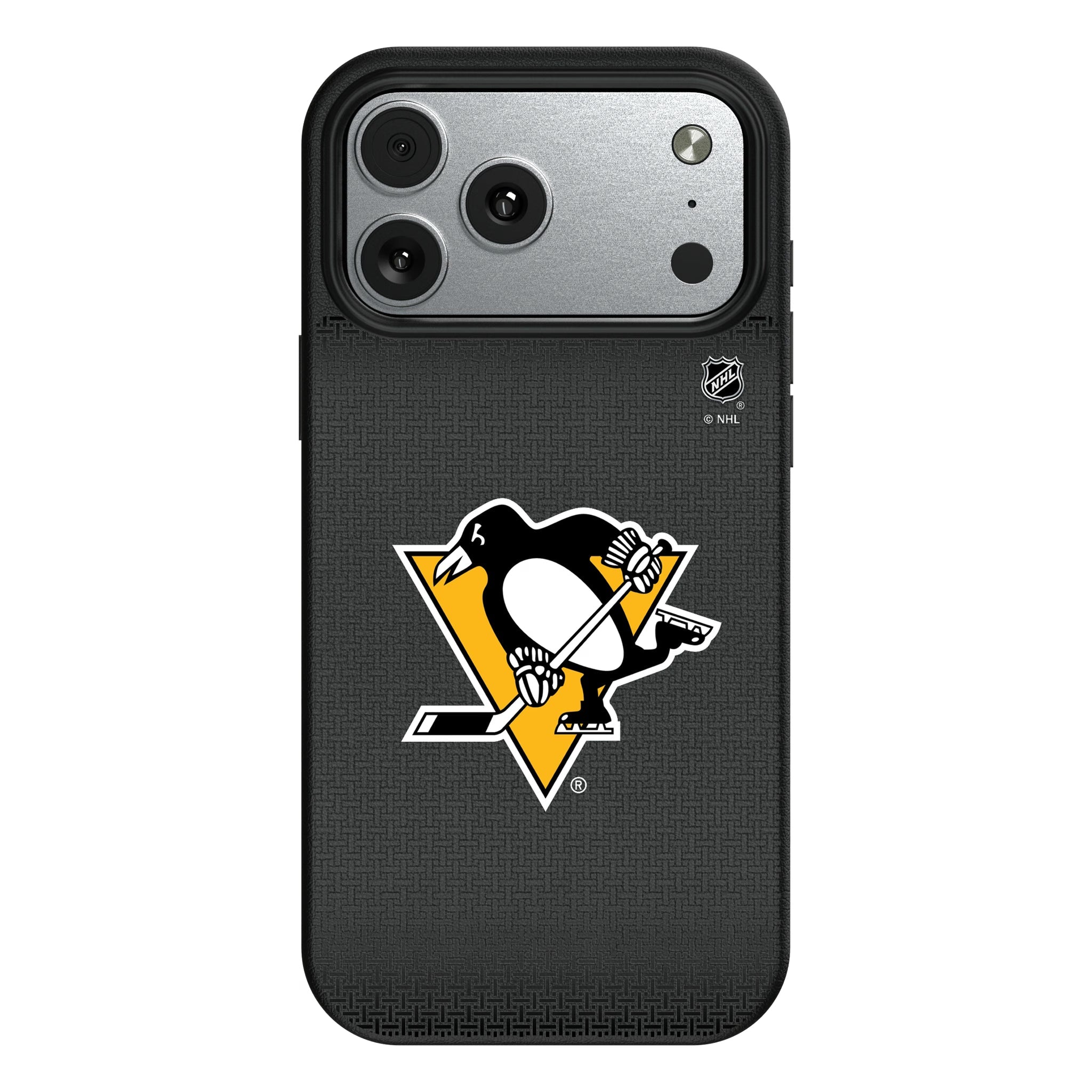 Pittsburgh Penguins Linen MagSafe Compatible Phone Case for Apple iPhone 9