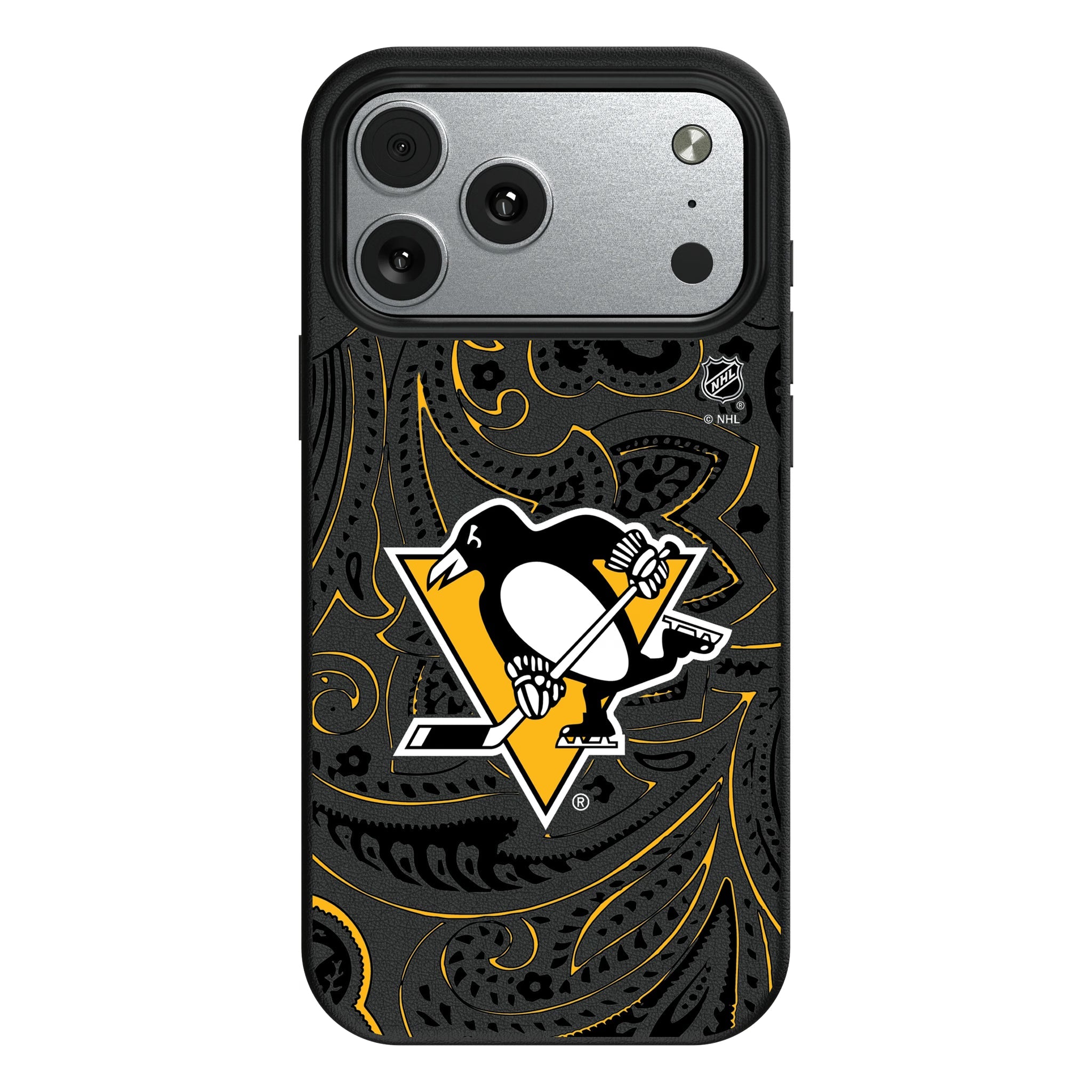 Pittsburgh Penguins Paisley MagSafe Compatible Phone Case for Apple iPhone 10