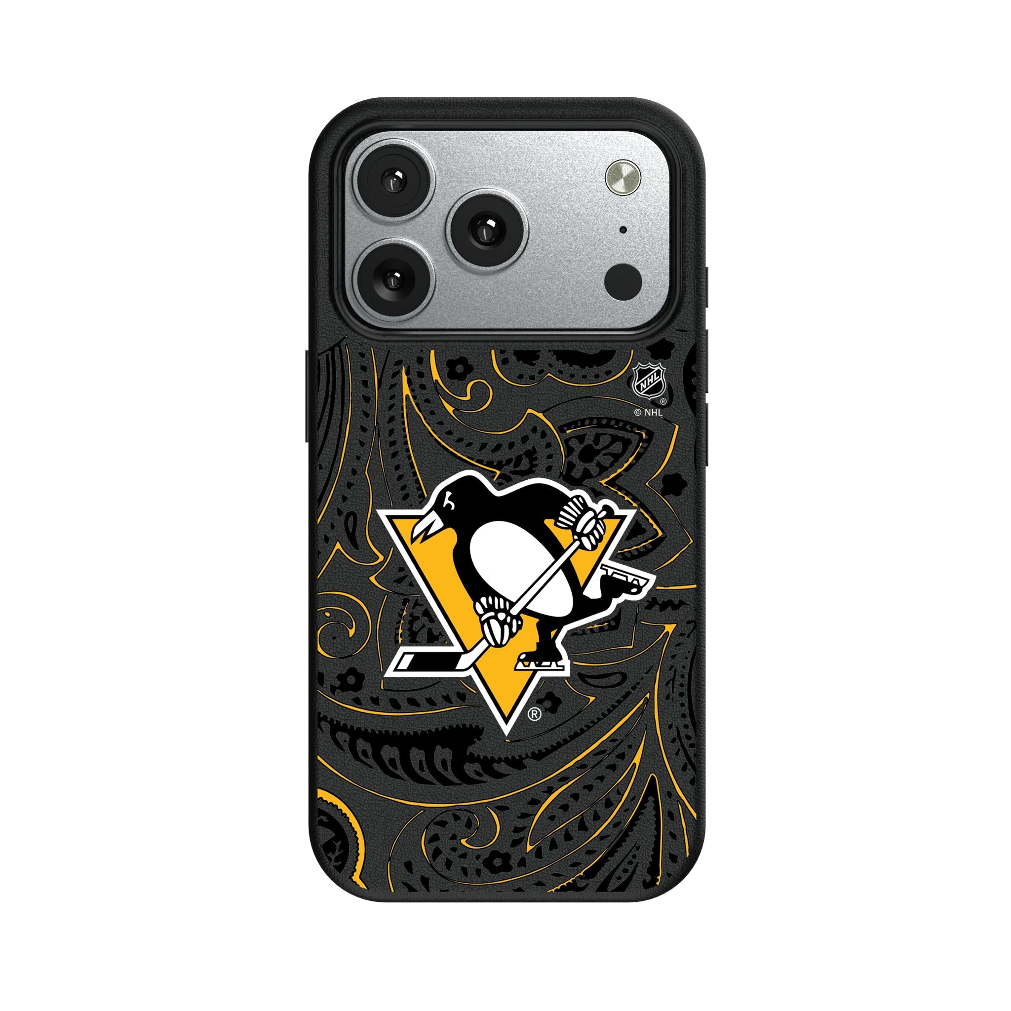 Pittsburgh Penguins Paisley MagSafe Compatible Phone Case for Apple iPhone 9
