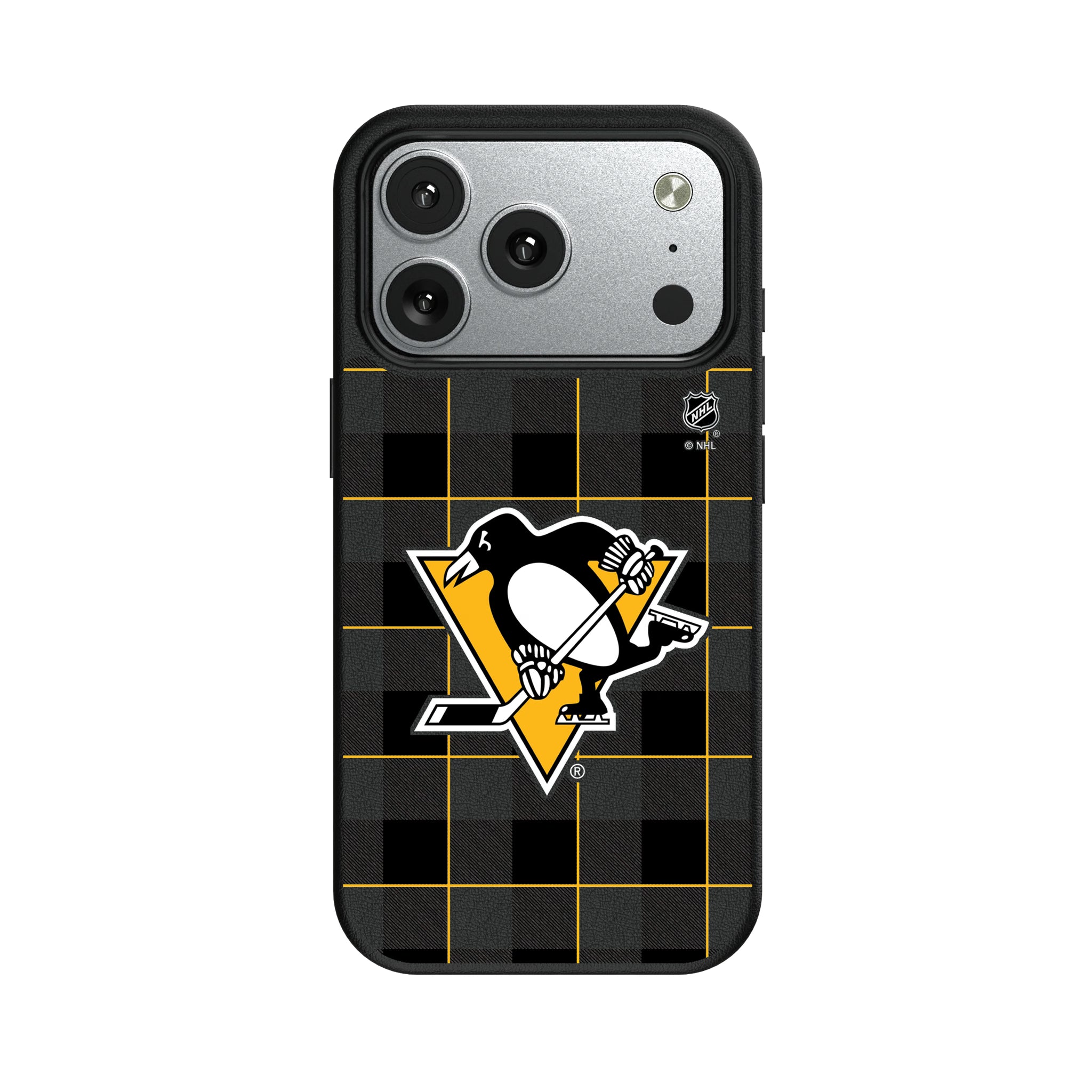 Pittsburgh Penguins Plaid MagSafe Compatible Phone Case for Apple iPhone 8