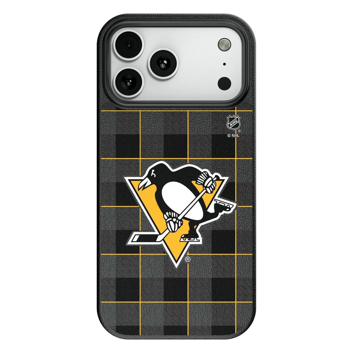 Pittsburgh Penguins Plaid MagSafe Compatible Phone Case for Apple iPhone 11