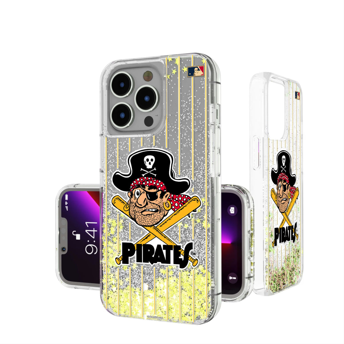 Pittsburgh Pirates 1958-1966 - Cooperstown Collection Pinstripe Glitter Phone Case 6