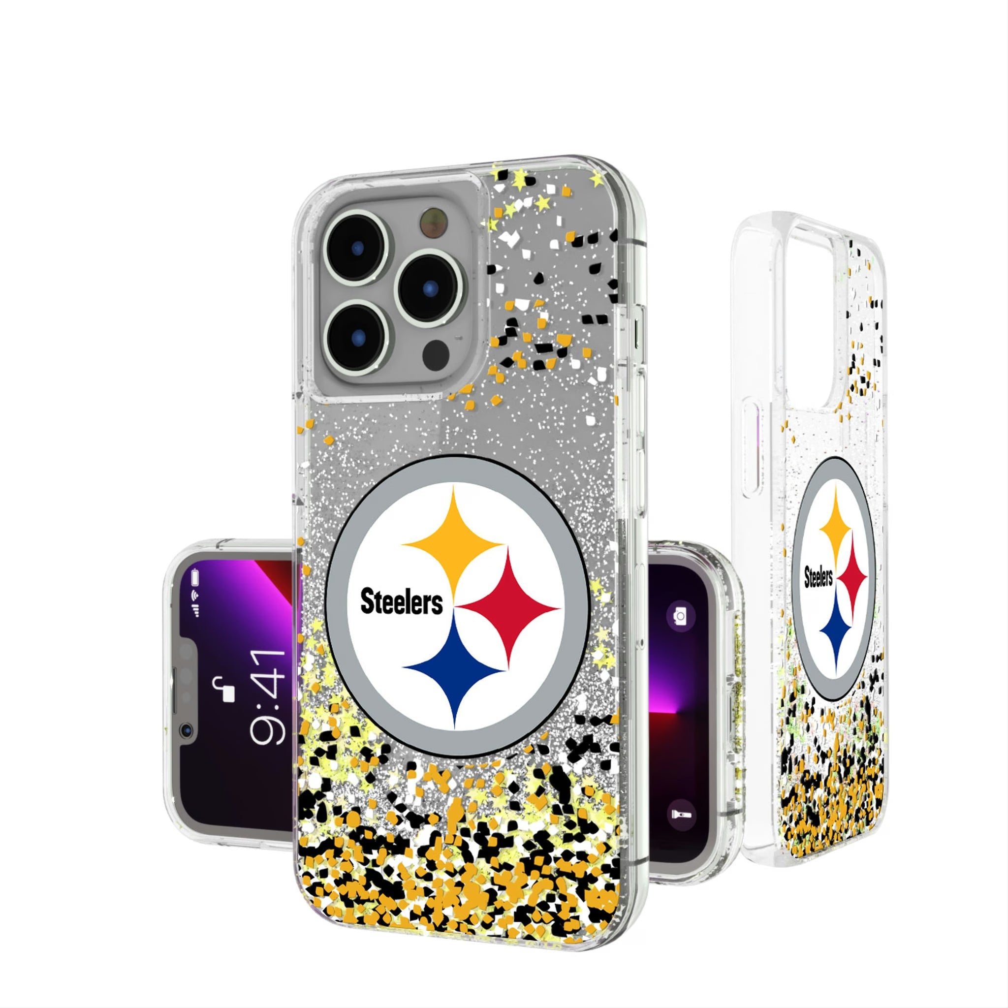Pittsburgh Steelers Confetti Glitter Phone Case 7