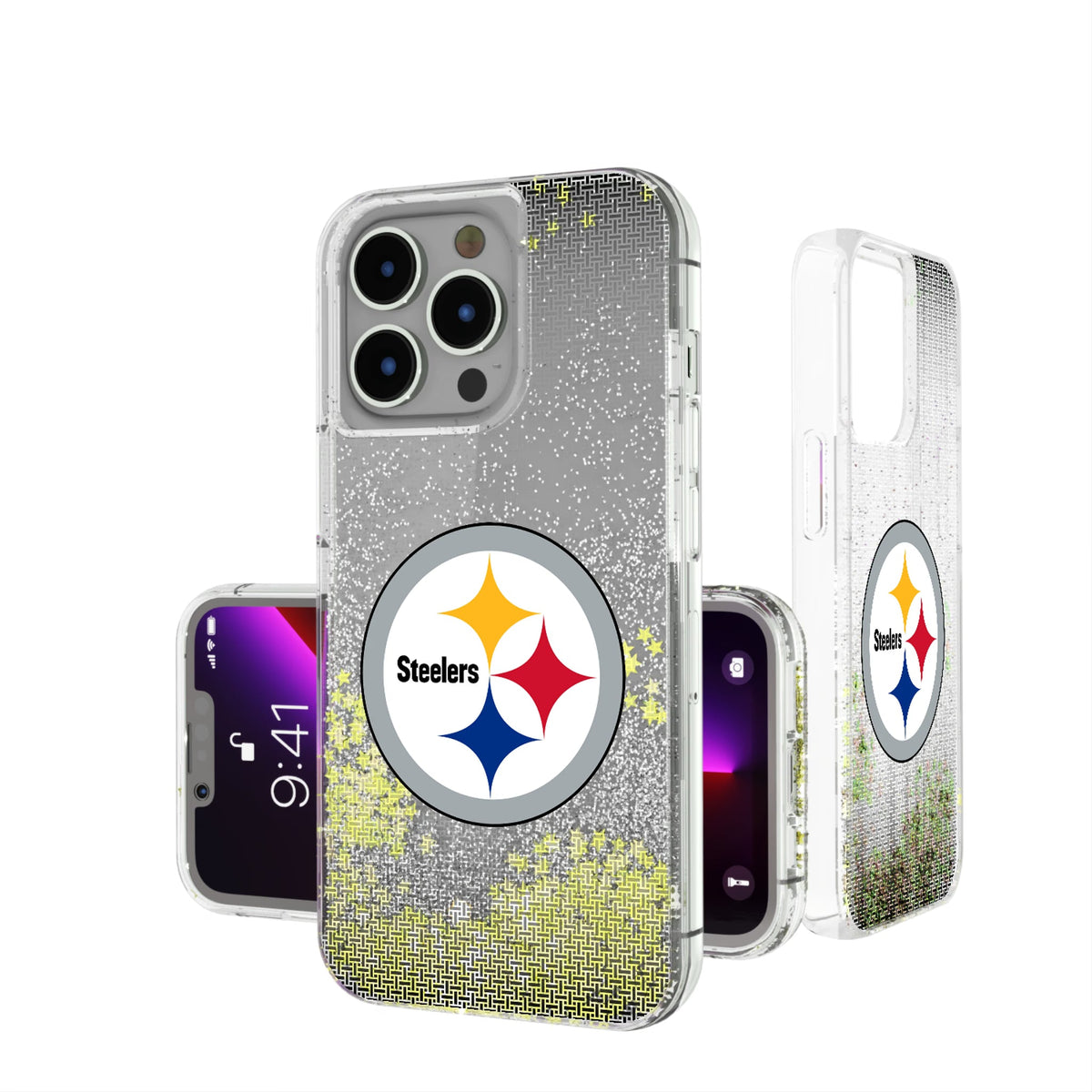 Pittsburgh Steelers Linen Glitter Phone Case 14