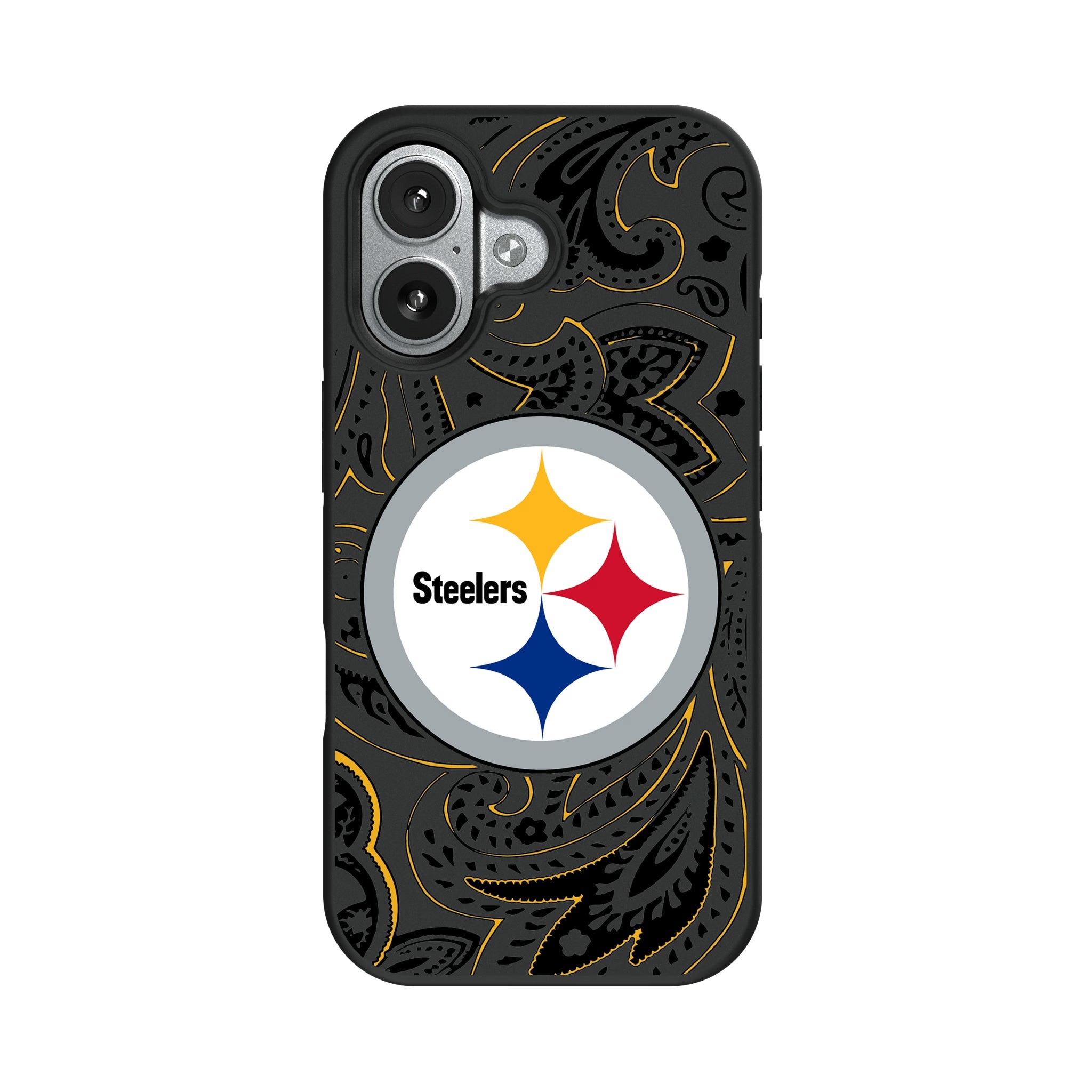 Pittsburgh Steelers Paisley Bump Phone Case 8