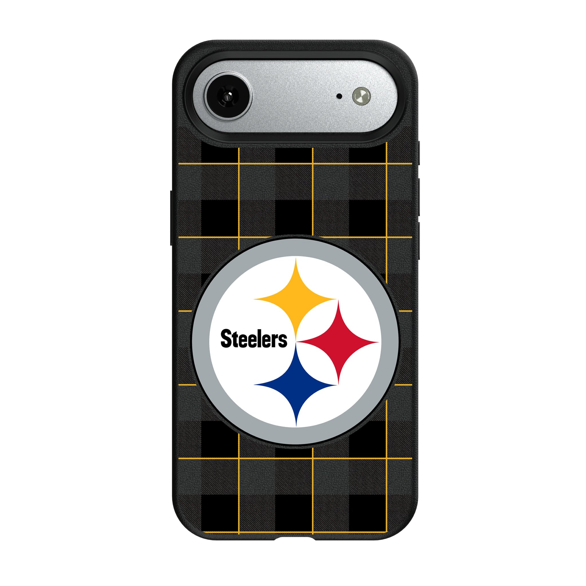 Pittsburgh Steelers Plaid MagSafe Compatible Phone Case for Apple iPhone 8