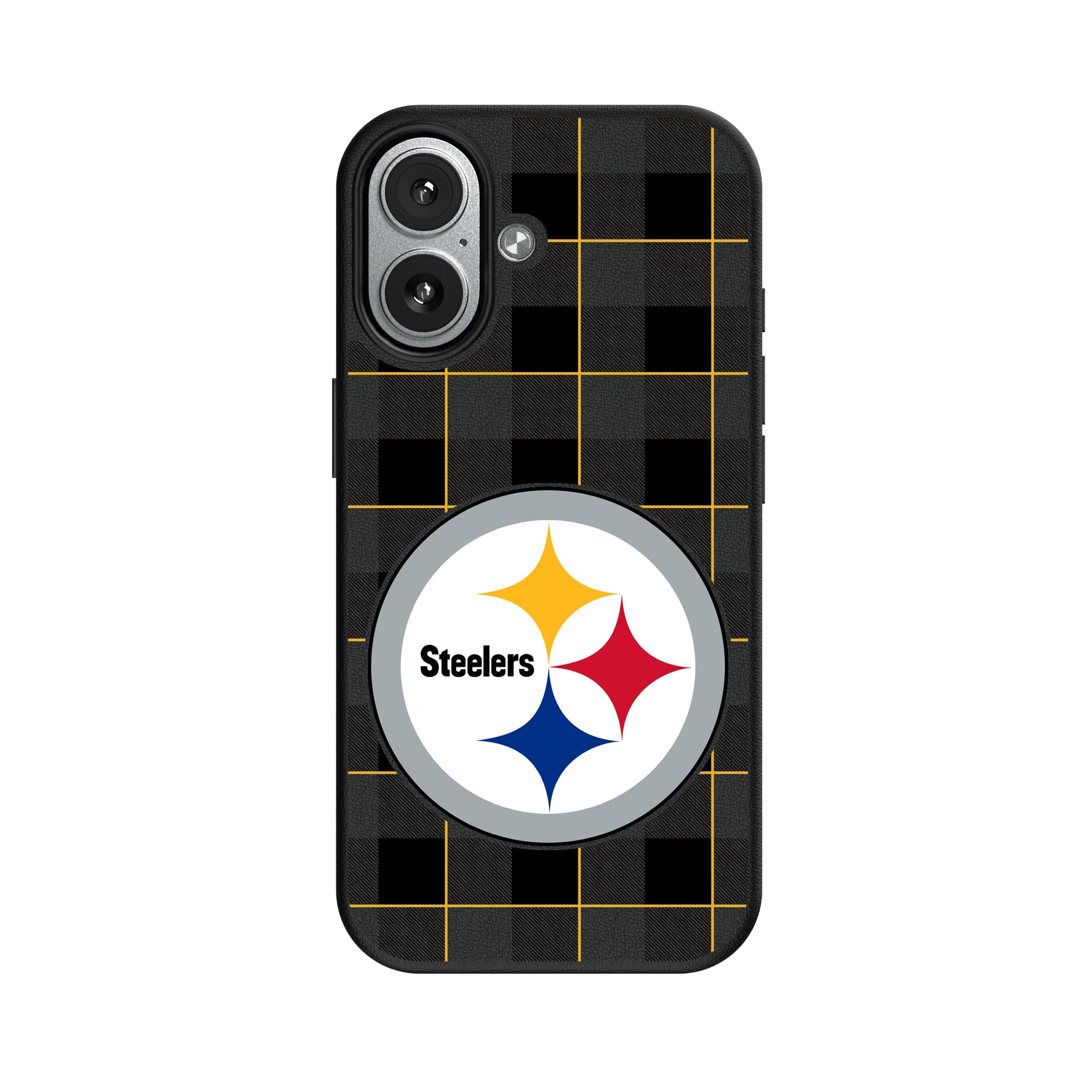 Pittsburgh Steelers Plaid MagSafe Compatible Phone Case for Apple iPhone 7