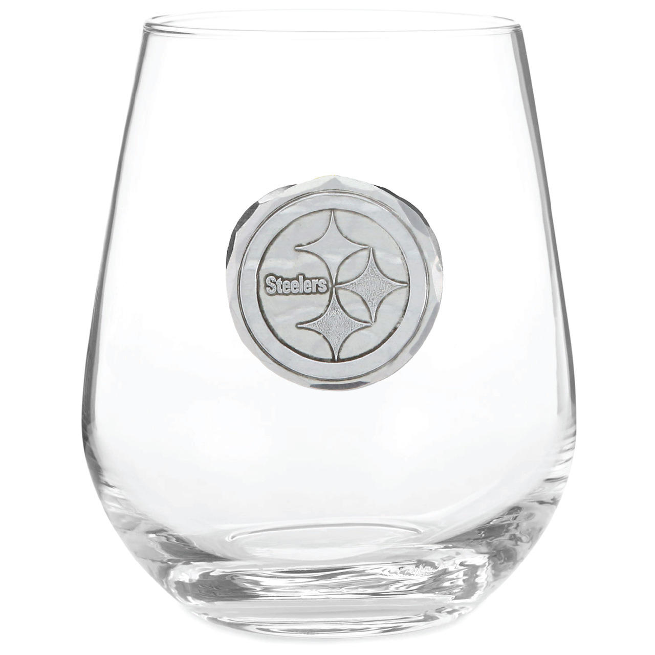Pittsburgh Steelers Stemless Wine Glass (Aluminum) 1
