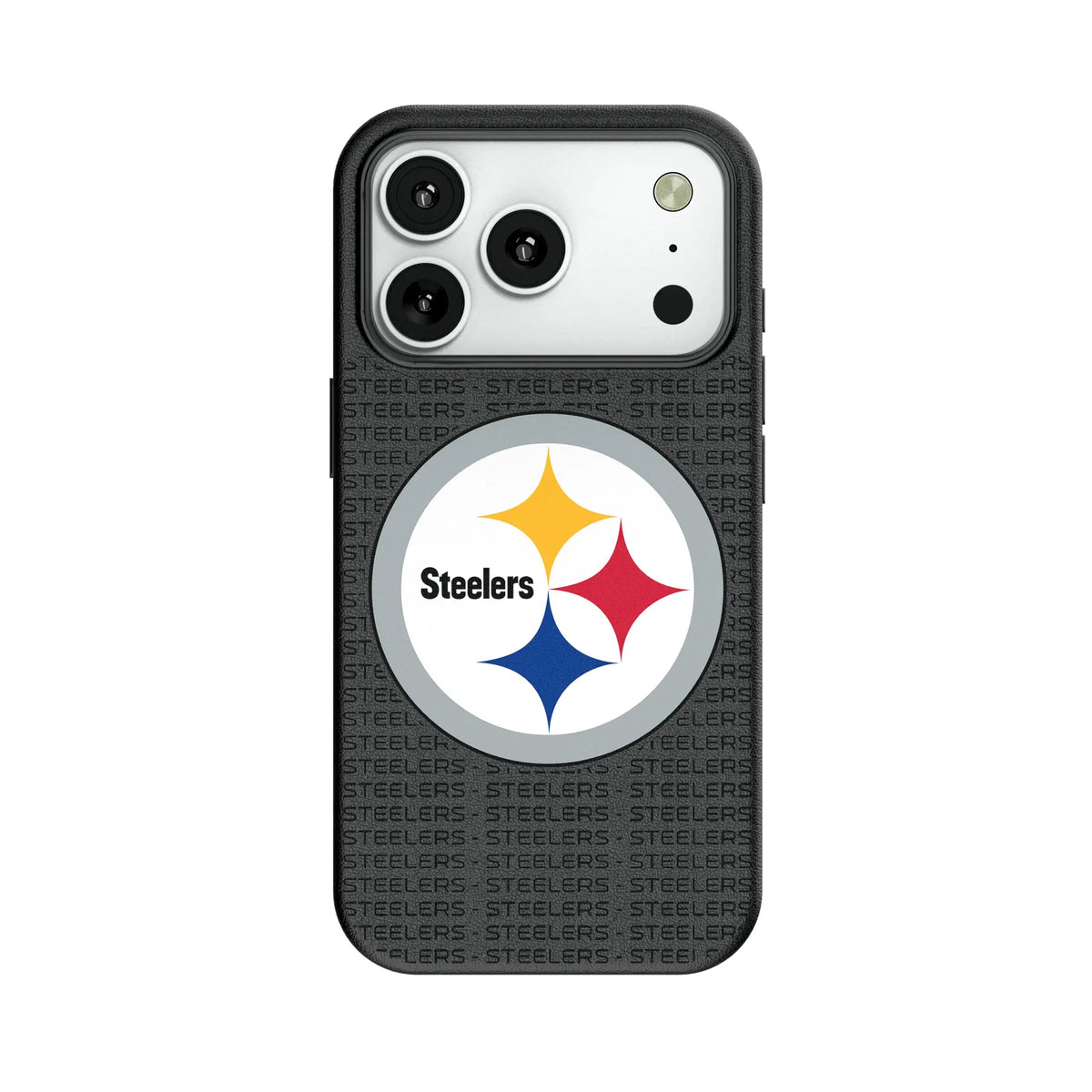 Pittsburgh Steelers Text Backdrop MagSafe Compatible Phone Case for Apple iPhone 11