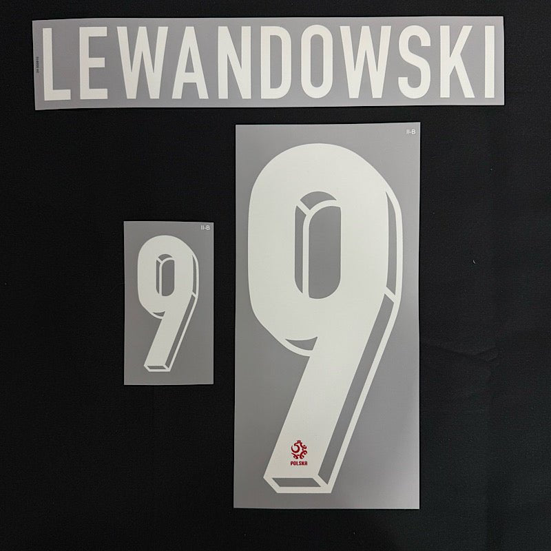 Poland 2026- Away LEWANDOWSKI #9 Official Name Set 1