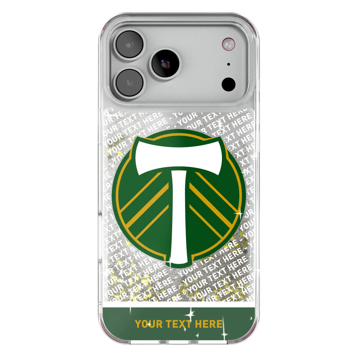 Portland Timbers Personalized EndZone Plus Glitter Phone Case for Apple iPhone 18