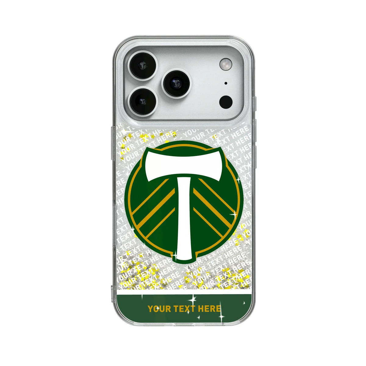 Portland Timbers Personalized EndZone Plus Glitter Phone Case for Apple iPhone 19
