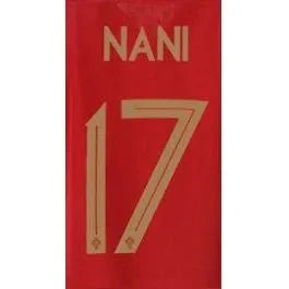 Portugal 2018 Home Nani #17 Jersey Name Set 1