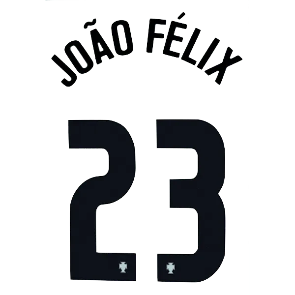 Portugal 2020/21 Away Joao Felix #23 Jersey Name Set 1