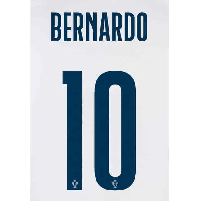 Portugal 2022-23 Away Bernardo #10 Jersey Name Set 1