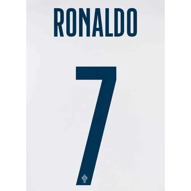 Portugal 2022-23 Away Ronaldo #7 Youth Jersey Name Set 1