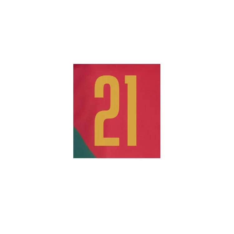 Portugal 2022-23 Home Diogo. J #21 Jersey Name Set 2