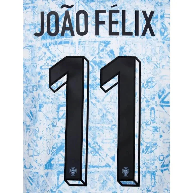 Portugal 2024/25 Away Joao Felix #11 Jersey Name Set 1