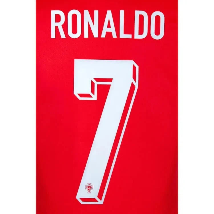 Portugal 2024/25 Home Ronaldo #7 Jersey Name Set 1