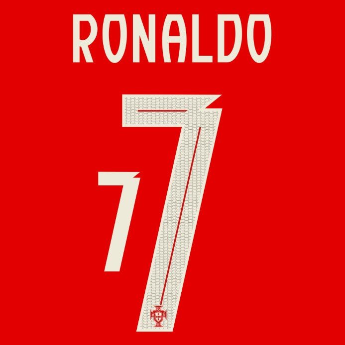 Portugal 2025/26 Home RONALDO #7 Official Name Set 1