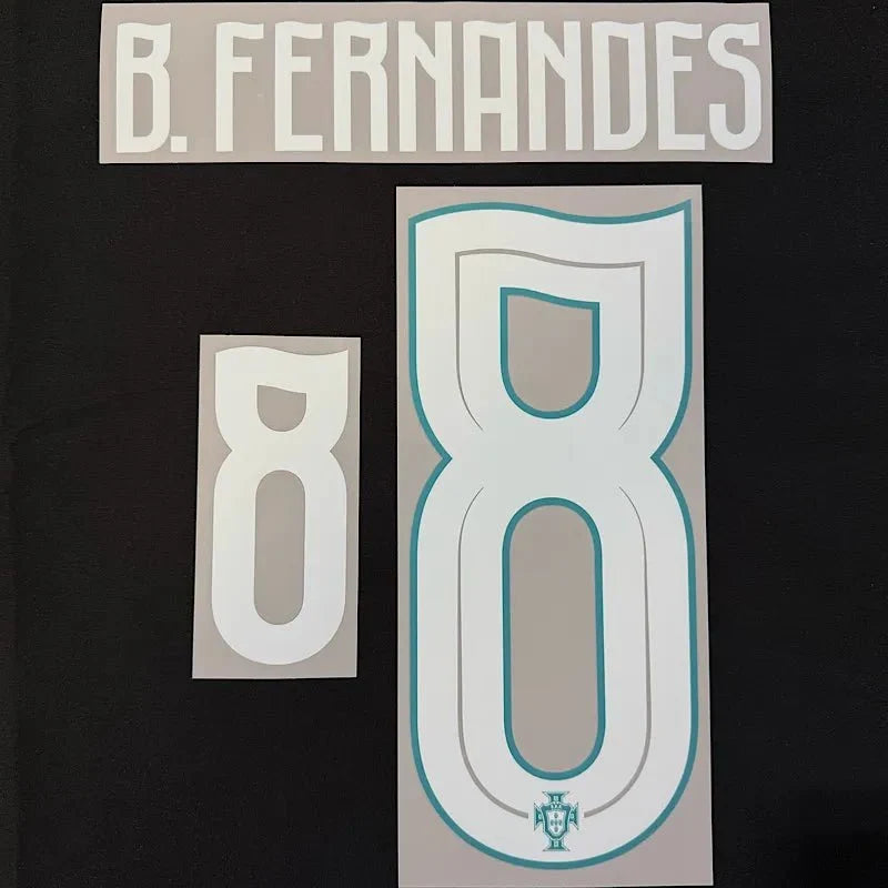 Portugal 2026- Home B.FERNANDES #8 Official Name Set 1