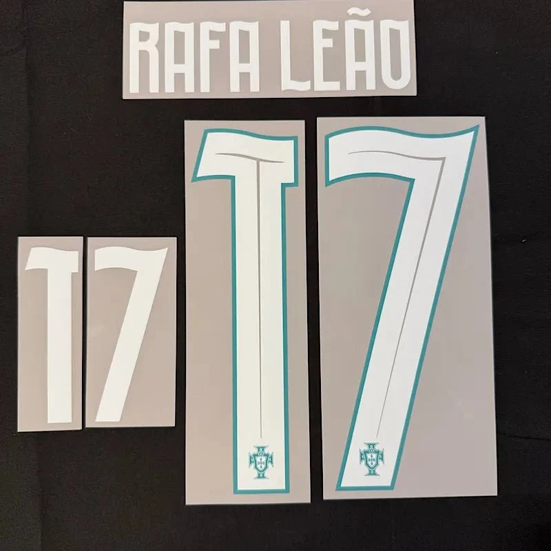 Portugal 2026- Home RAFA LEAO #17 Official Name Set 1