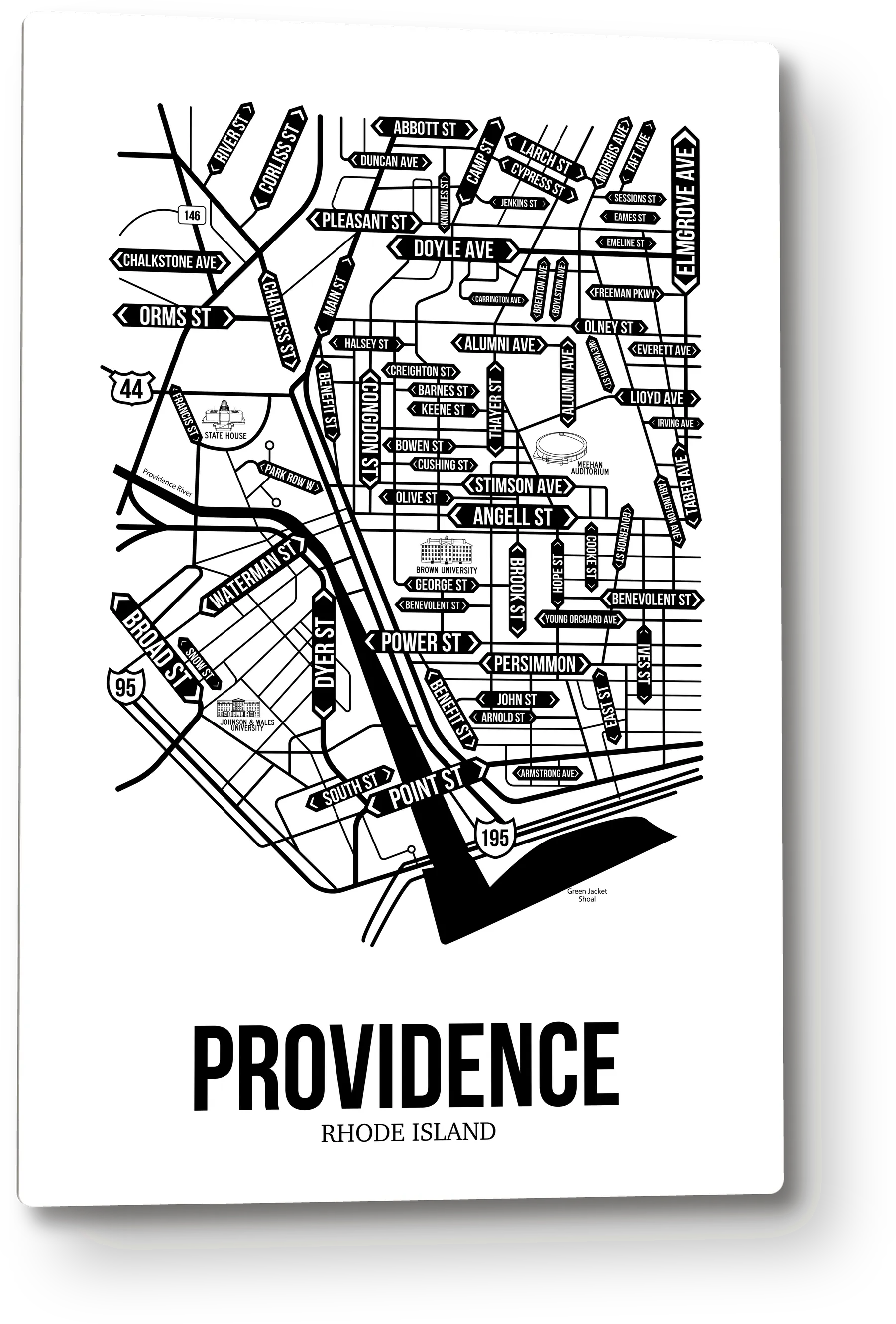 Providence, Rhode Island street map 8