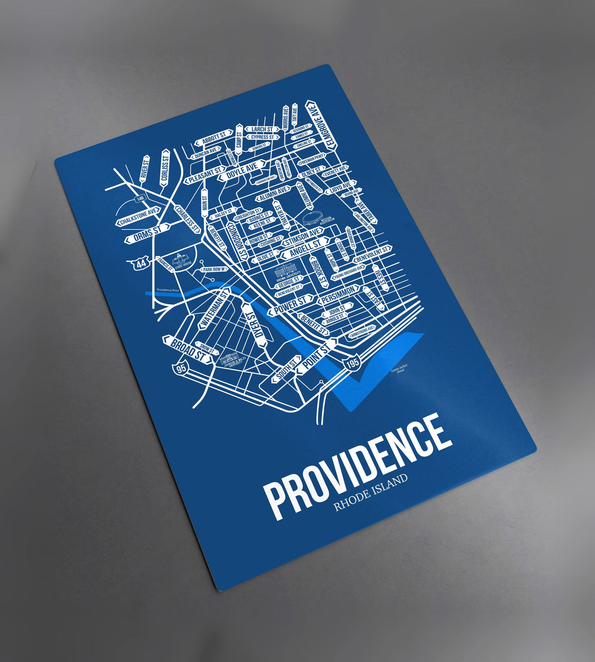 Providence, Rhode Island street map 2
