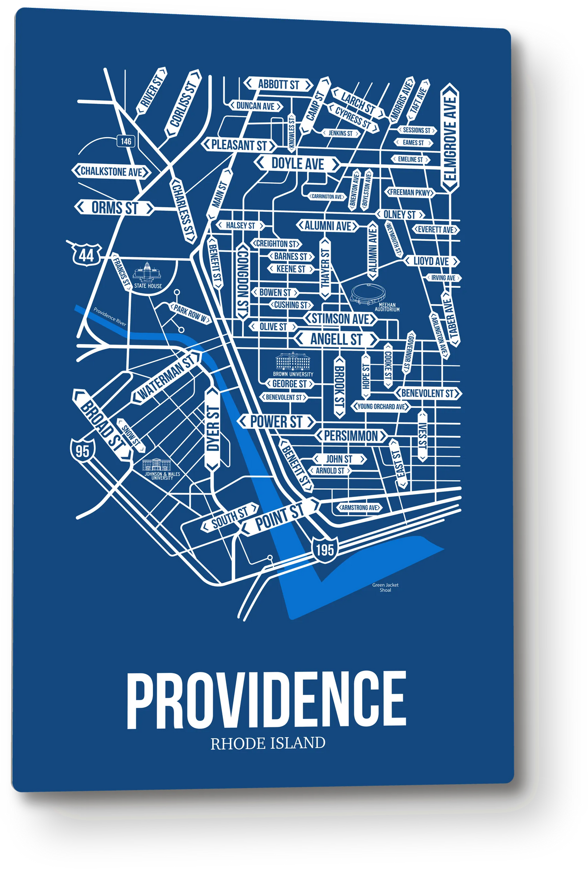 Providence, Rhode Island street map 1